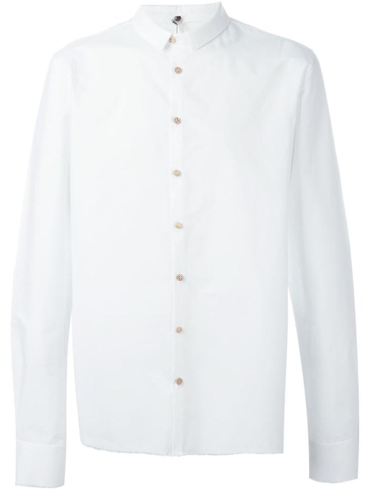 Label Under Construction Frayed Buttonholes Shirt