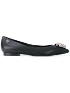 Philipp Plein Bloom Ballerinas - Black