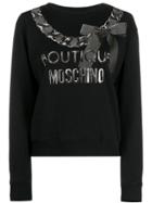 Boutique Moschino Logo Print Sweater - Black