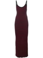 Mcq Alexander Mcqueen Striped Bodycon Dress - Black