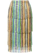 Pleats Please By Issey Miyake - Fringed Skirt - Women - Polyester - 2, Polyester