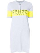 Kenzo Logo Print Dress - Grey