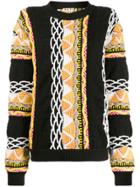 Aalto Abstract Knit Sweater - Black