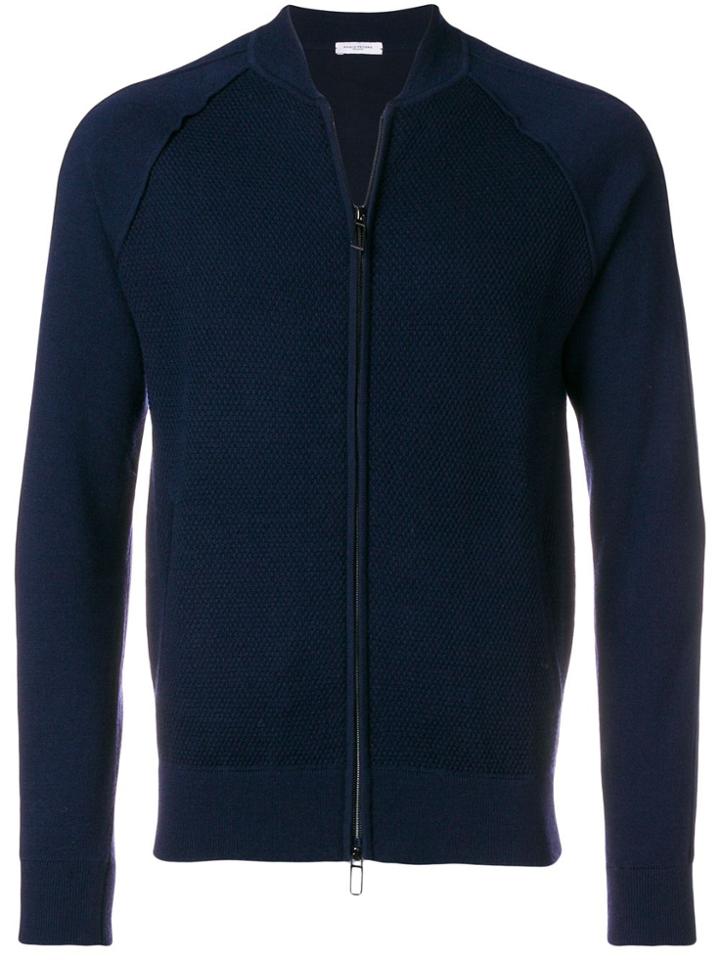 Paolo Pecora Zipped Bomber Jacket - Blue
