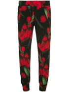 Norma Kamali Floral Print Joggers - Multicolour