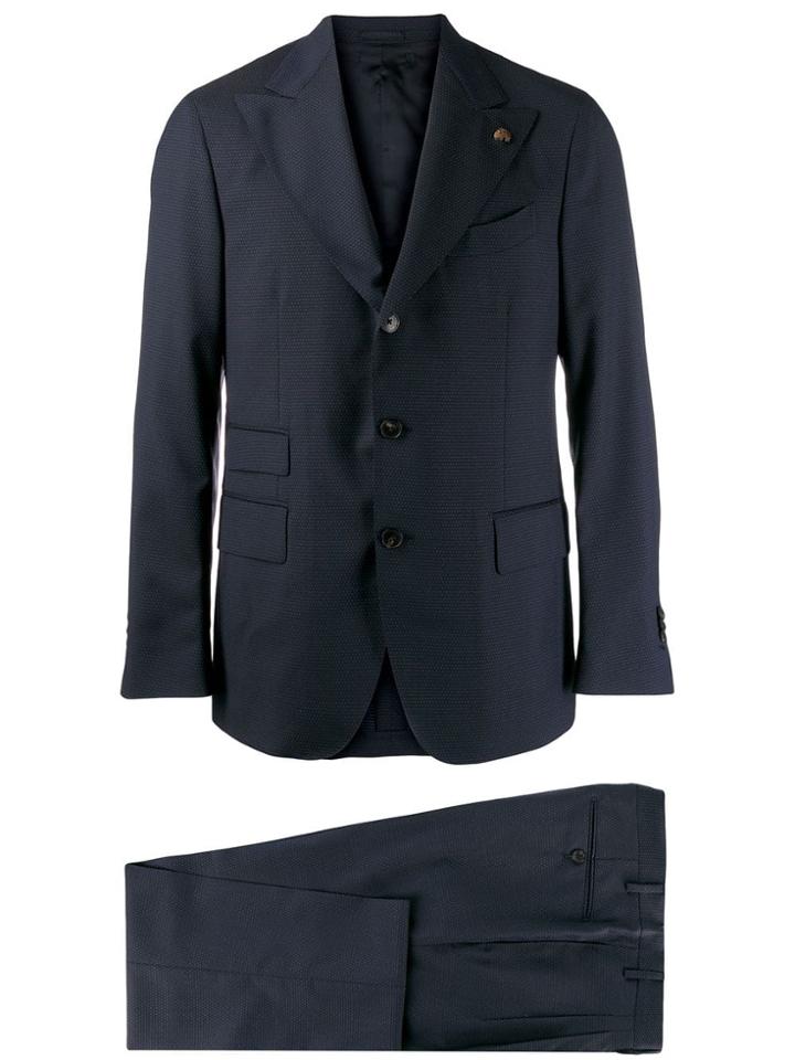 Gabriele Pasini Dotted Three Piece Suit - Blue