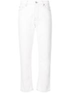 Ps By Paul Smith Cropped Straight Leg Jeans - White