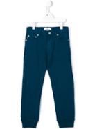 Stone Island Kids Gathered Ankle Trousers, Boy's, Size: 6 Yrs, Blue