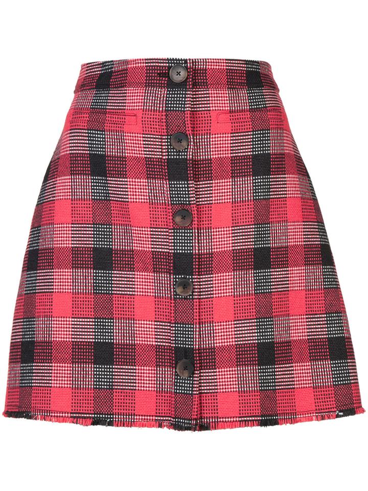 Derek Lam 10 Crosby A-line Mini Skirt - Grey