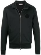 Moncler Logo Patch Zipped Sweatshirt - Black