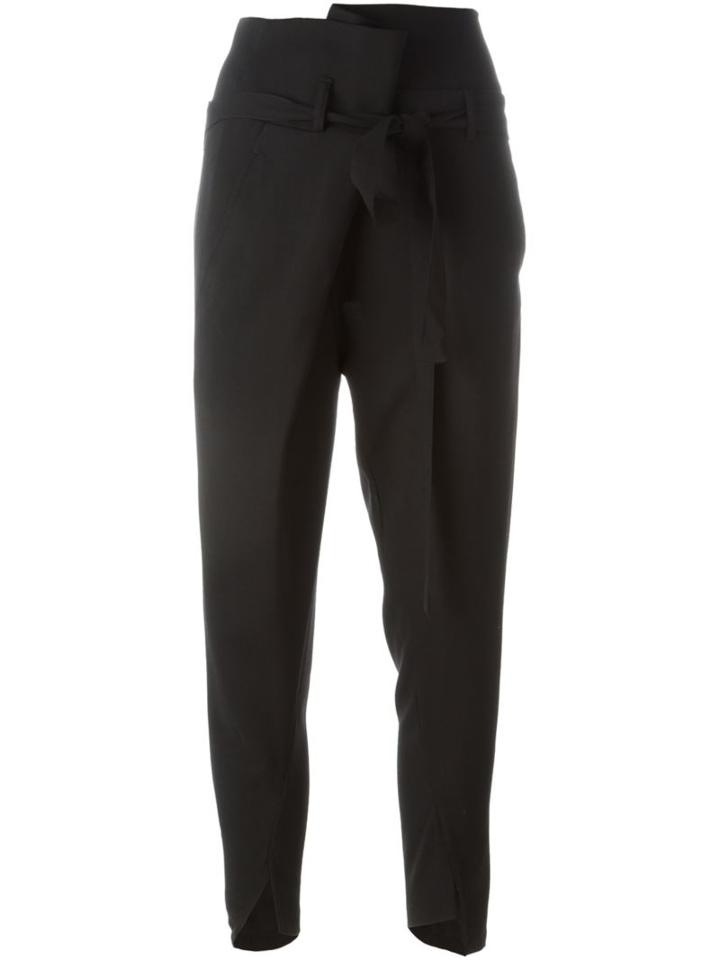 Ann Demeulemeester Hem Slit Cropped Trousers