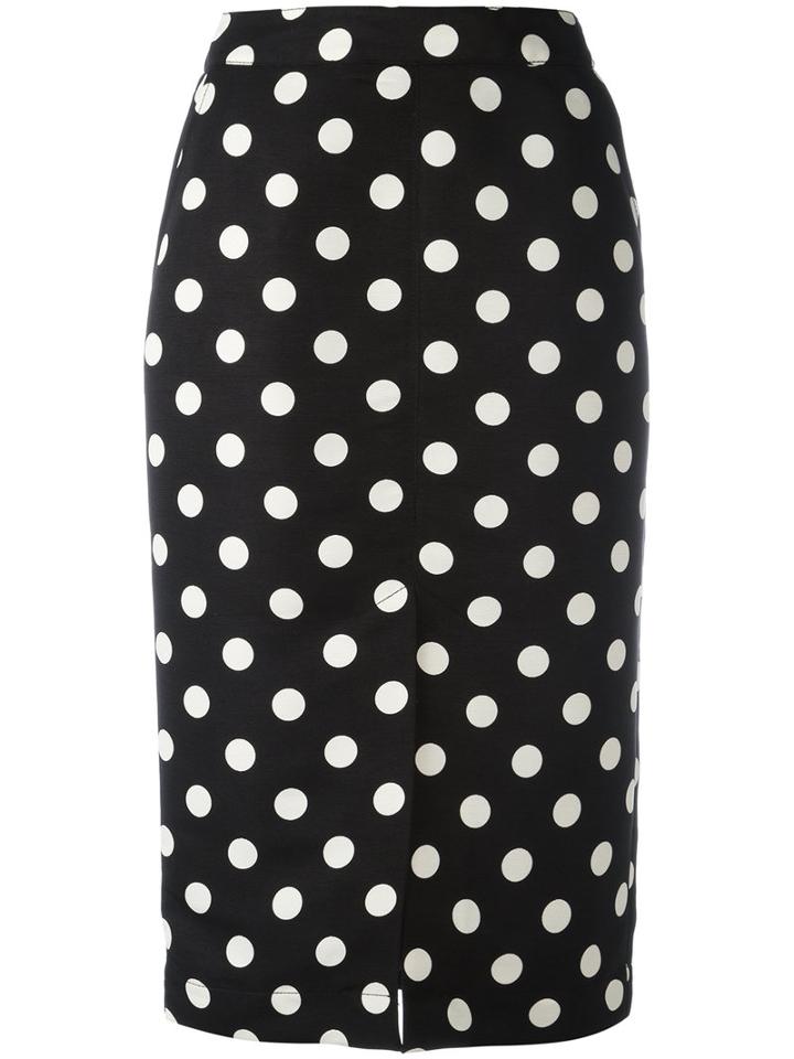 Essentiel Antwerp - Polka Dot 'nevea' Skirt - Women - Polyester/viscose - 38, Women's, Black, Polyester/viscose