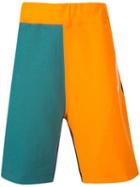 Supreme S Logo Colour Blocked Shorts - Black