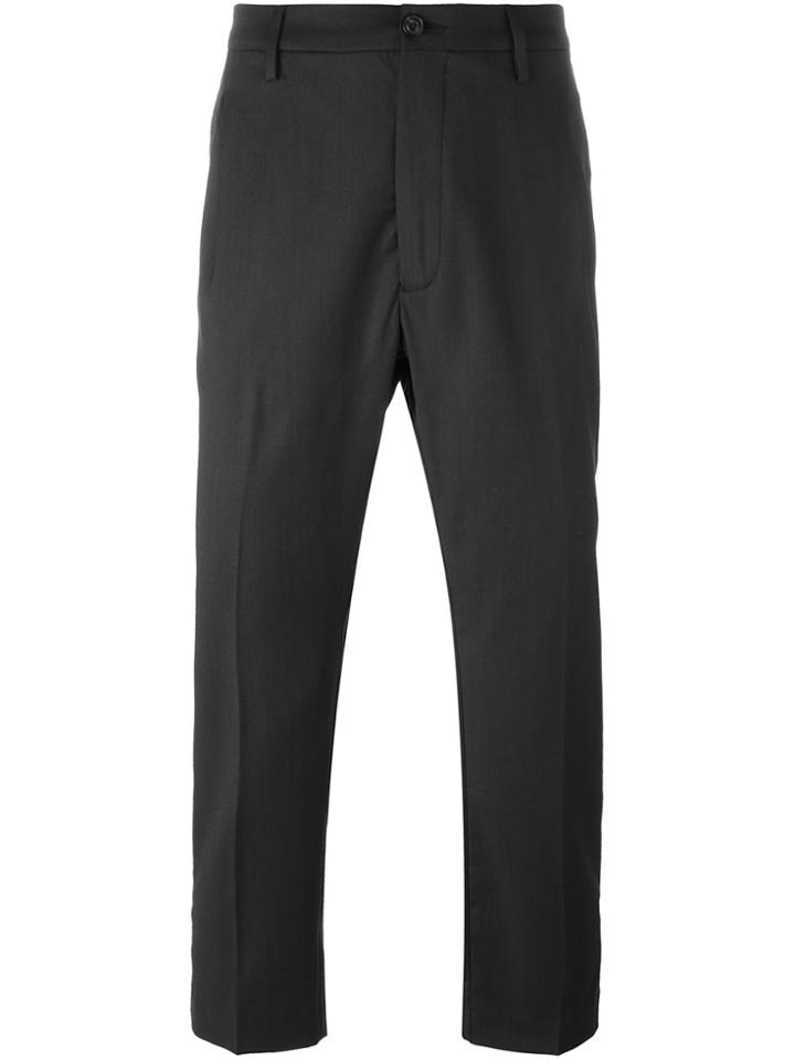 Pence Front Pleat Trousers - Grey