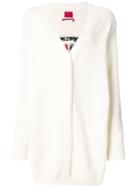 Moncler Long Line Cardigan - White