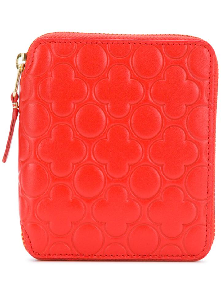 Comme Des Garçons Wallet Embossed Wallet - Yellow & Orange