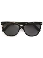 Bottega Veneta Square Frame Sunglasses, Women's, Black, Acetate/rubber