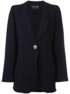 Giorgio Armani Single Button Blazer - Blue