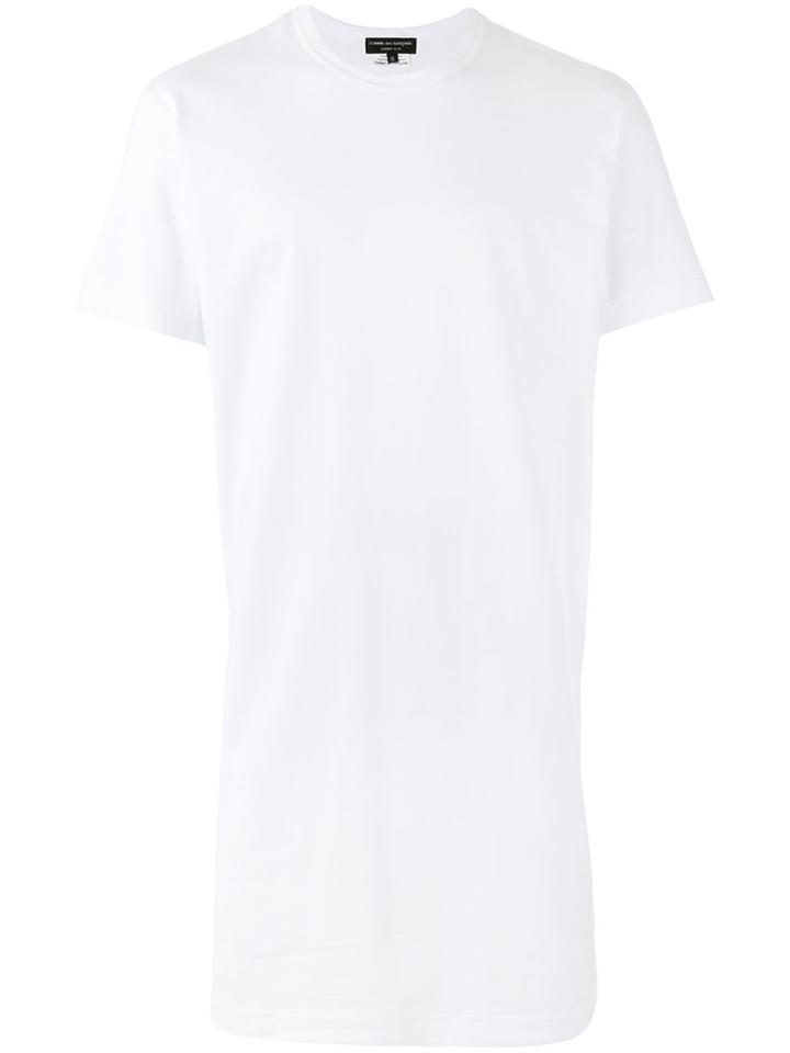 Comme Des Garçons Homme Plus Long T-shirt, Men's, Size: Large, White, Cotton