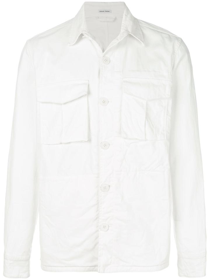 Tomas Maier Peach Cotton Field Jacket - White
