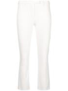 Max Mara Flared Cropped Trousers - White