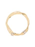 Crystalline Short Snake Chain Necklace - Gold
