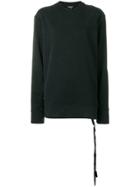 Ann Demeulemeester Buttoned Shoulder Sweatshirt - Black