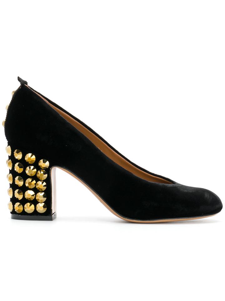 Emporio Armani Studded Heel Pumps - Black