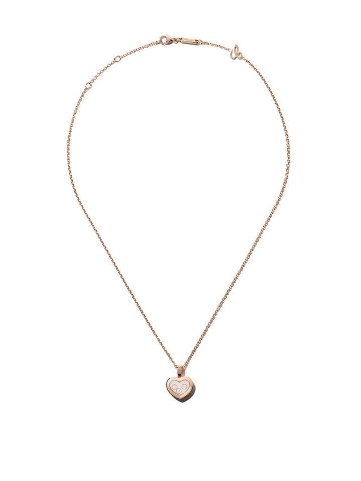 Chopard 18kt Rose Gold Happy Diamonds Icons Pendant Necklace