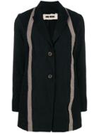 Uma Wang Contrast Stripe Blazer - Black