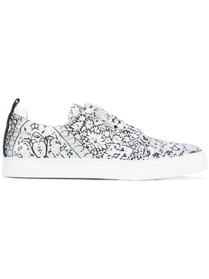 Pierre Hardy Printed Sneakers - White