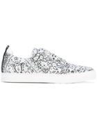 Pierre Hardy Printed Sneakers - White