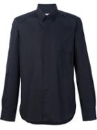 Lemaire Detachable Collar Shirt, Men's, Size: 48, Black, Cotton