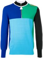Kenzo Colour Block Zipped Sweater - Multicolour