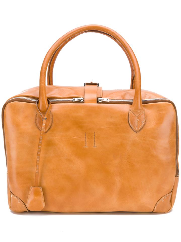 Golden Goose Deluxe Brand Smooth Zipped Tote Bag - Brown