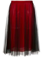 Versace Pleated Skirt - Red