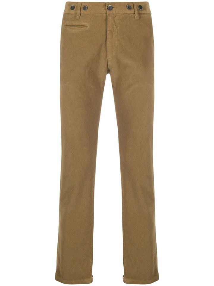 Barena Slim Corduroy Chinos - Brown