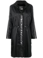 Philipp Plein Long Windbreaker Jacket - Black