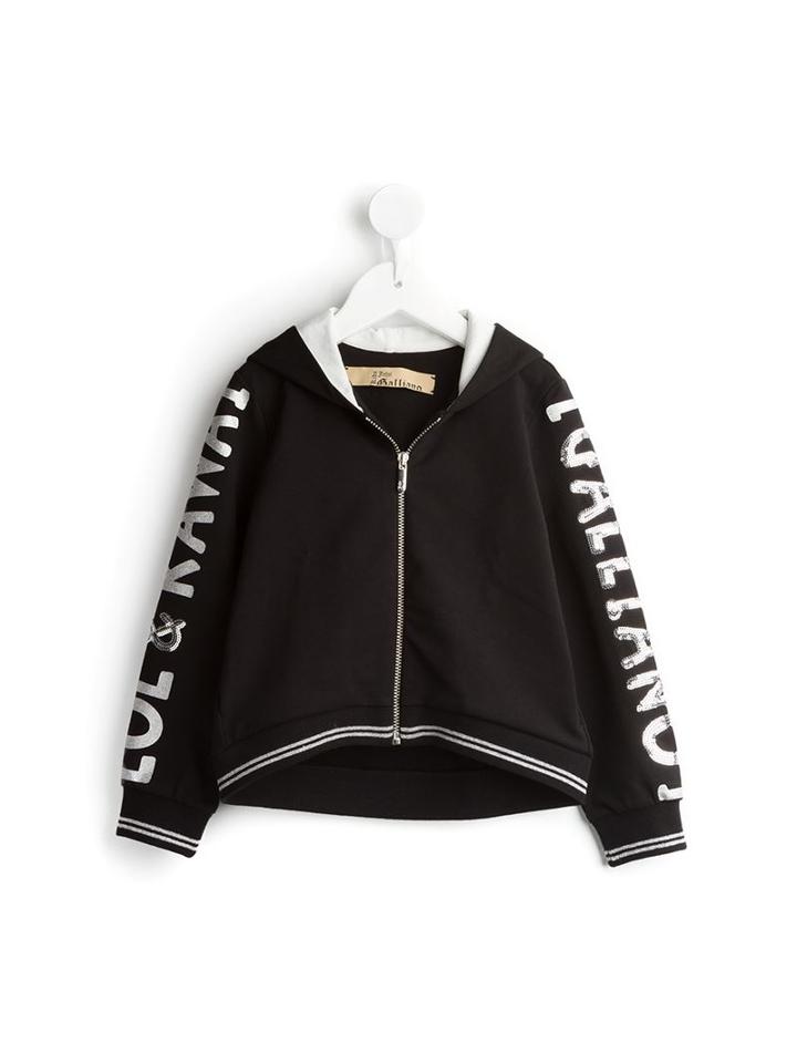 John Galliano Kids Sequinned Sleeve Hoodie