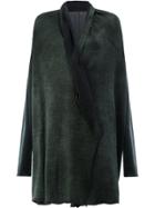 Avant Toi Shawl Lapel Loose-fit Cardigan - Black