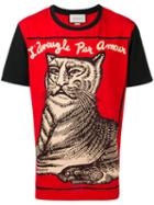 Gucci L'aveugle Par Amour T-shirt, Men's, Size: Medium, Red, Cotton
