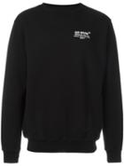Off-white Embroidered Sweatshirt, Men's, Size: Large, Black, Cotton
