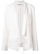 T By Alexander Wang Tied Suit Jacket - Nude & Neutrals
