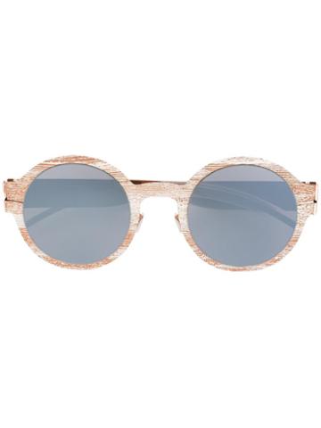 Mykita - Round Framed Sunglasses - Unisex - Metal (other) - One Size, Grey, Metal (other)