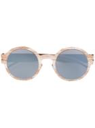 Mykita - Round Framed Sunglasses - Unisex - Metal (other) - One Size, Grey, Metal (other)