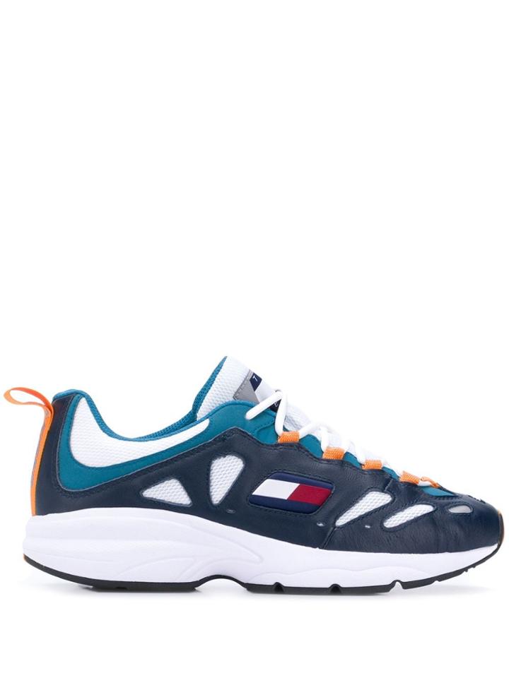 Tommy Jeans Retro Panelled Sneakers - Blue