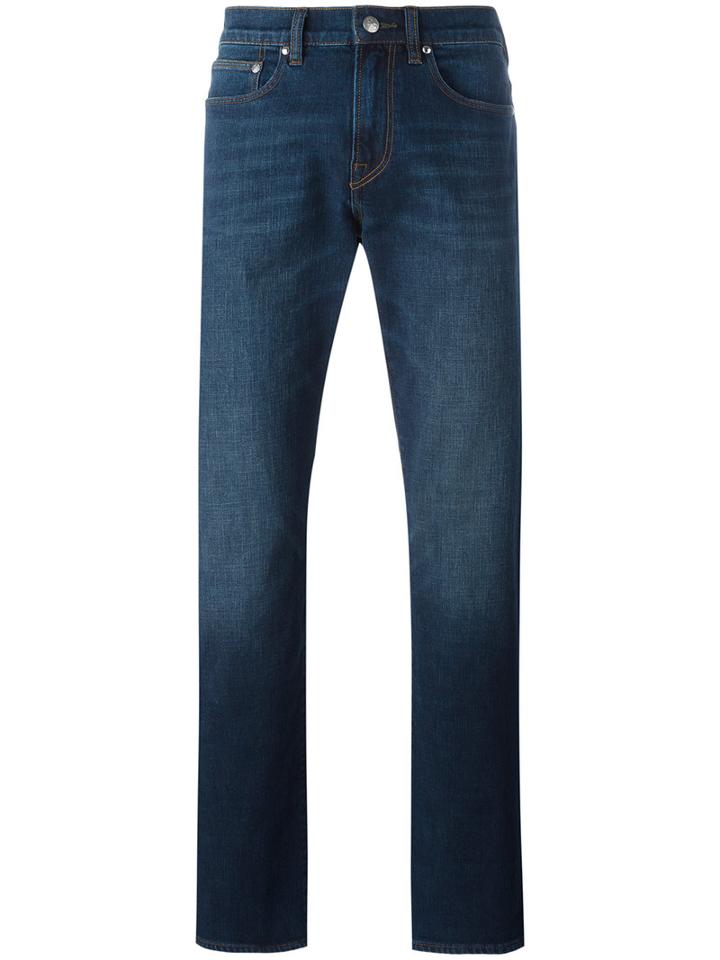 Ps By Paul Smith Straight-leg Jeans, Men's, Size: 33/30, Blue, Cotton/polyurethane