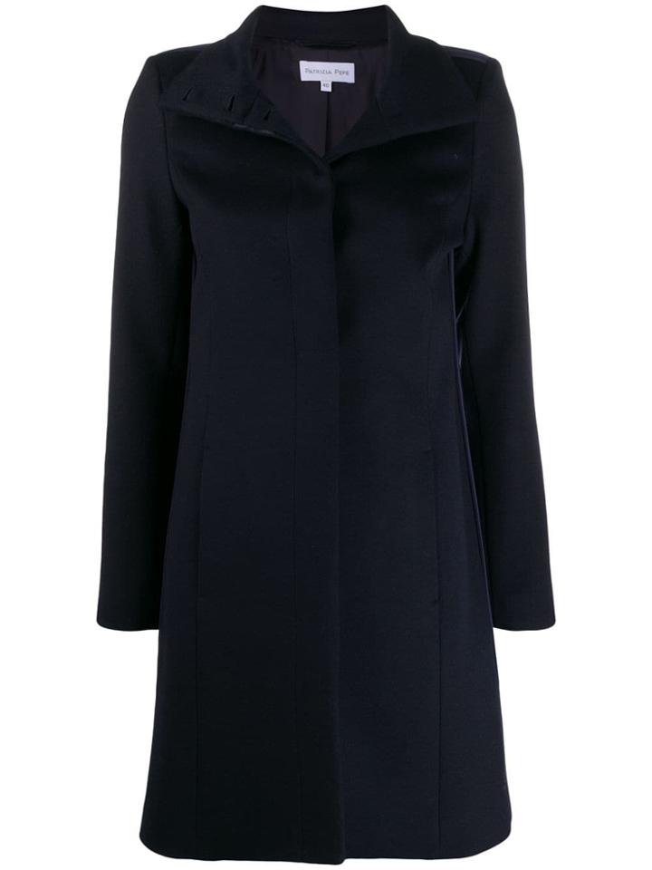Patrizia Pepe Slim-fit Coat - Blue