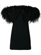 Saint Laurent Off The Shoulder Mini Dress - Black