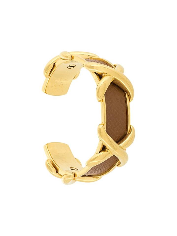 Hermès Vintage Contrast Bangle, Women's, Metallic
